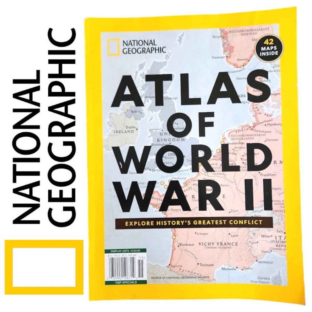 National Geographic Atlas of World War II Magazine Maps Special Reissue World Wa
